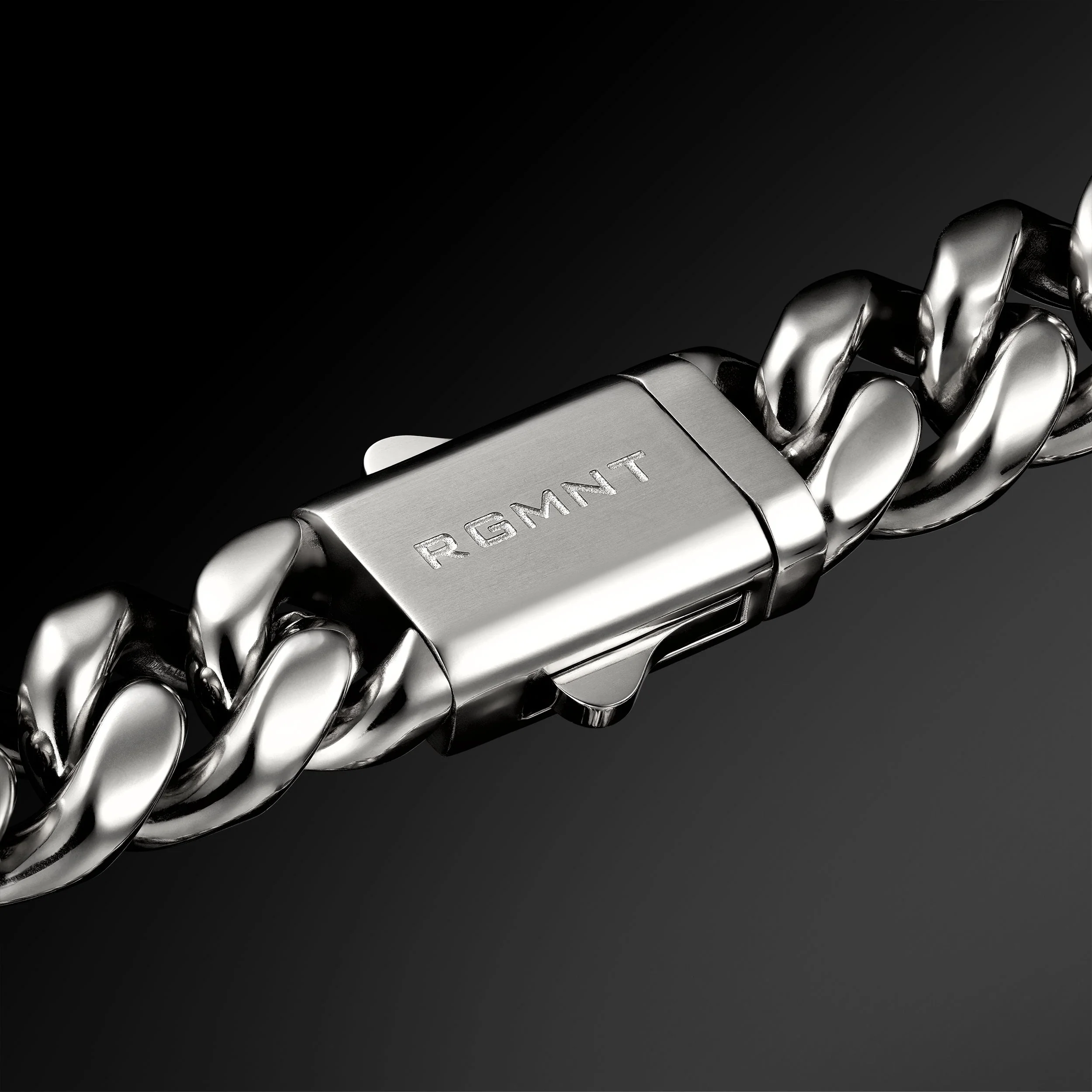 Cuban Link Bracelet 10mm - Silver RG3001 - Image 4