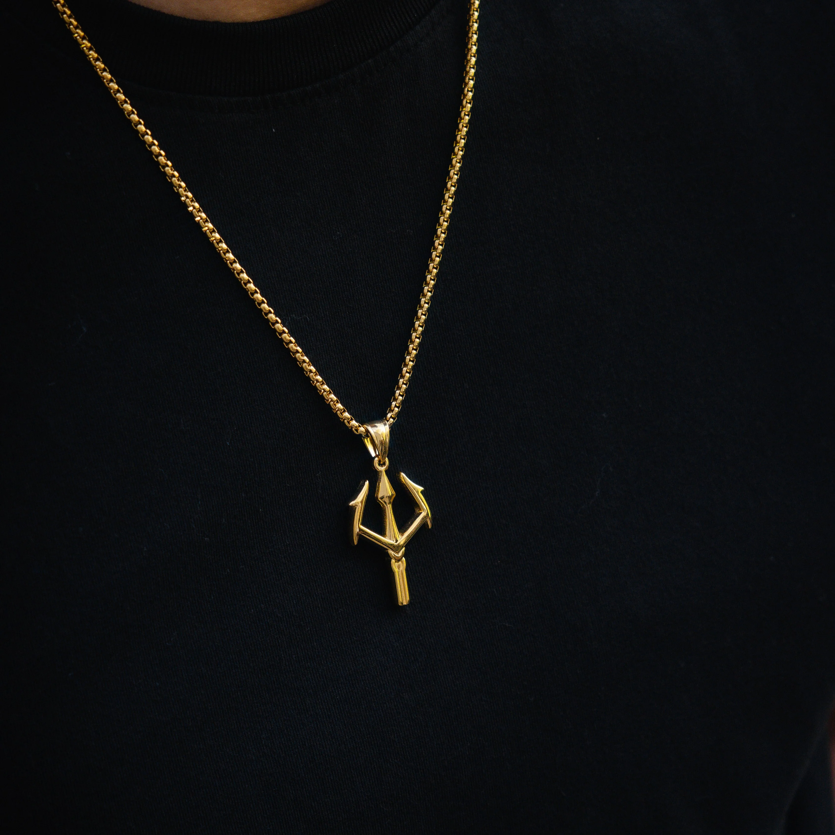 Trident Pendant - Gold RG126G - Image 4
